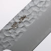 Seisuke VG10 Hammered Santoku 165mm Charcoal Gray Pakkawood Handle - Seisuke Knife - Slide 3