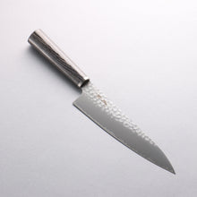  Seisuke VG10 Hammered Gyuto 180mm Charcoal Gray Pakka wood Handle - Seisuke Knife