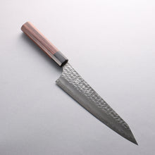  Yu Kurosaki Senko Ei SG2 Hammered Gyuto 210mm Rosewood (Ferrule: Black Pakka Wood) Handle - Seisuke Knife