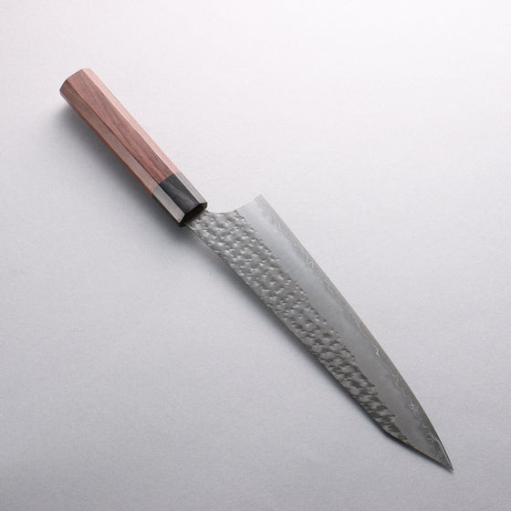 Yu Kurosaki Senko Ei SG2 Hammered Gyuto 210mm Rosewood (Ferrule: Black Pakka Wood) Handle - Seisuke Knife