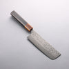 Yoshimi Kato VG10 Black Damascus Nakiri 165mm Ebony (ferrule: Orange Resin) Handle - Seisuke Knife - Slide 1