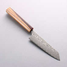  Yoshimi Kato SG2 Black Damascus Small Bunka 130mm Olive Tree and Red Resin Handle - Seisuke Knife