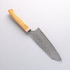 Yoshimi Kato VG10 Black Damascus Bunka 170mm Western style (yellow) Handle - Seisuke Knife - Slide 2