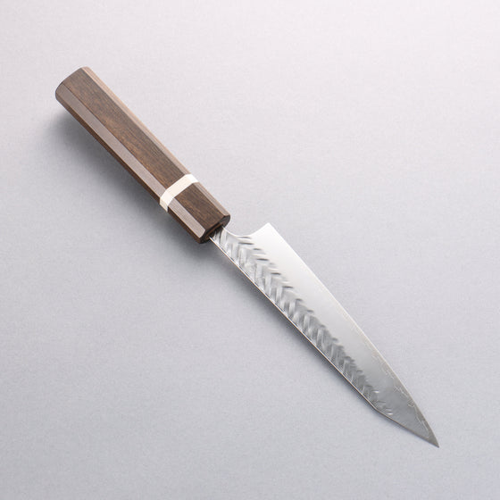 Yoshimi Kato SPG STRIX Hammered (V) Kiritsuke Petty-Utility 150mm Black Persimmon Black Lacquered Handle - Seisuke Knife
