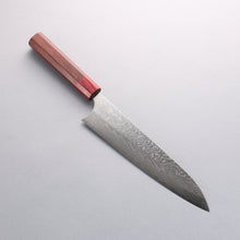  Yoshimi Kato SG2 Damascus Migaki Polish Finish Gyuto 210mm Honduras (ferrule: Red Pakka wood) Handle - Seisuke Knife