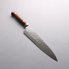 Takeshi Saji VG10 Hammered Damascus Cross Gyuto 240mm Ironwood Handle - Seisuke Knife - Slide 1