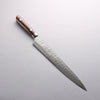 Takeshi Saji VG10 Hammered Damascus Cross Sujihiki 270mm Ironwood Handle - Seisuke Knife - Slide 1