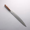 Takeshi Saji VG10 Hammered Damascus Cross Sujihiki 270mm Ironwood Handle - Seisuke Knife - Slide 2