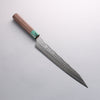 Yu Kurosaki Senko Ei SG2 Hammered Sujihiki 240mm Rosewood (ferrule: Green Pakka wood) Handle - Seisuke Knife - Slide 11