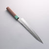 Yu Kurosaki Senko Ei SG2 Hammered Sujihiki 240mm Rosewood (ferrule: Green Pakka wood) Handle - Seisuke Knife - Slide 12