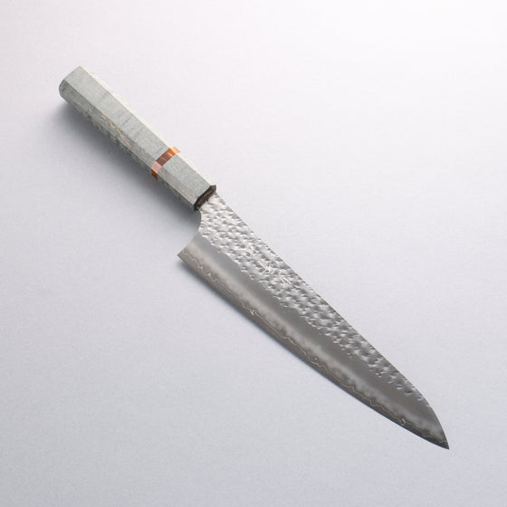 Yu Kurosaki Senko Ryu SG2 Hammered Gyuto 210mm Stabilized wood (With Acrylic Ring) Handle - Seisuke Knife