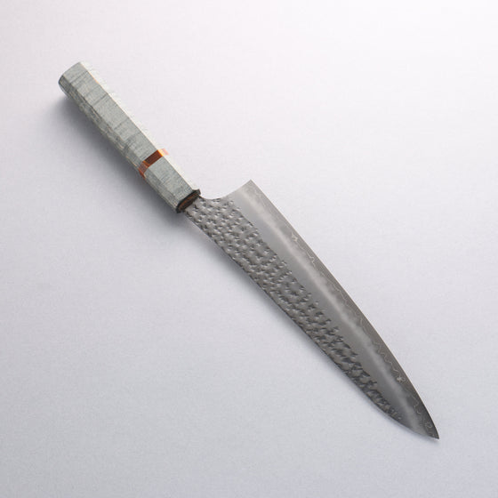 Yu Kurosaki Senko Ryu SG2 Hammered Gyuto 210mm Stabilized wood (With Acrylic Ring) Handle - Seisuke Knife