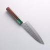 Yu Kurosaki Senko Ryu SG2 Hammered Small Santoku 150mm Rosewood (ferrule: Green Pakka wood) Handle - Seisuke Knife - Slide 3