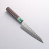 Yu Kurosaki Senko Ei SG2 Hammered Petty-Utility 150mm Shitan (ferrule: Green Pakka wood) Handle - Seisuke Knife - Slide 2