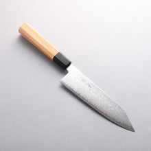  Seisuke VG10 Damascus Kiritsuke Santoku 180mm Keyaki (Japanese Elm) Handle - Seisuke Knife