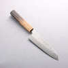 Oul Silver Steel No.3 Nashiji Santoku 165mm Burnt Oak Handle - Seisuke Knife - Slide 1