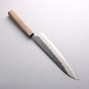 Oul Blue Super Black Nashiji Gyuto 240mm Oak Handle - Seisuke Knife - Slide 2