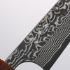 Yoshimi Kato SG2 Black Damascus Kiritsuke Petty-Utility 120mm Ebony (ferrule: Orange Resin) Handle - Seisuke Knife - Slide 3