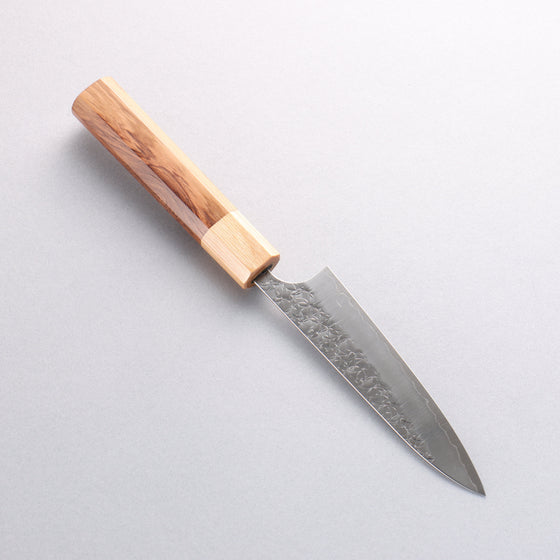 Yoshimi Kato Minamo SG2 Hammered Petty-Utility 120mm Honduras (ferrule: White Pakka wood) Handle - Seisuke Knife