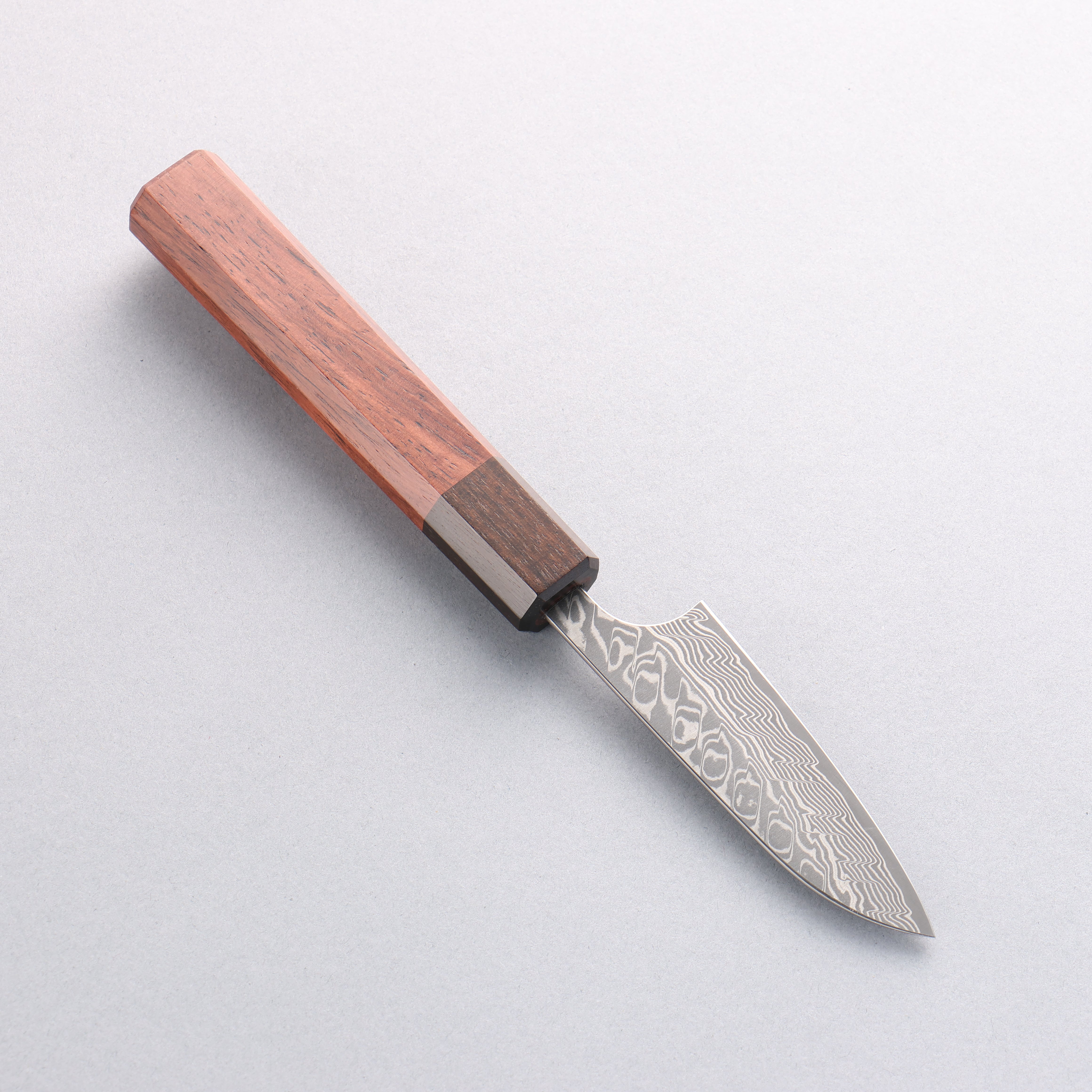 Yoshimi Kato SG2 Black Damascus Petty-Utility 80mm Rosewood (Ferrule: Ebony) Handle - Seisuke Knife