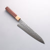 Yoshimi Kato Silver Steel No.3 Hammered(Maru) Gyuto 210mm Honduras (ferrule: White Pakka wood) Handle - Seisuke Knife - Slide 5