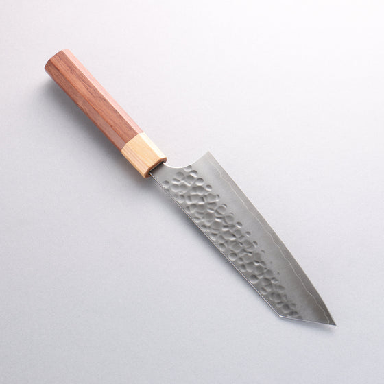 Yoshimi Kato Silver Steel No.3 Hammered(Maru) Bunka 170mm Honduras (ferrule: White Pakka wood) Handle - Seisuke Knife