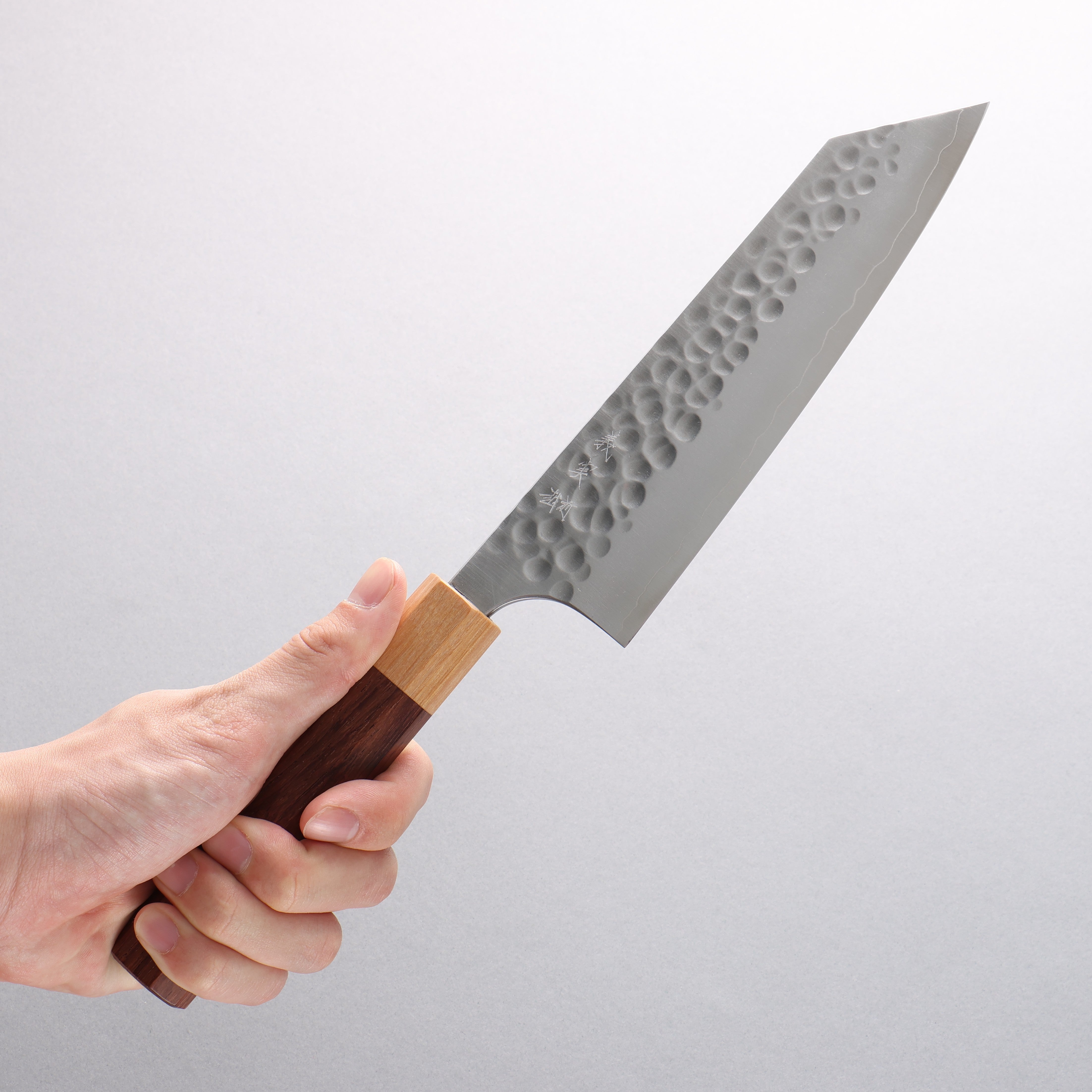 Yoshimi Kato Silver Steel No.3 Hammered(Maru) Bunka 170mm Honduras (fe