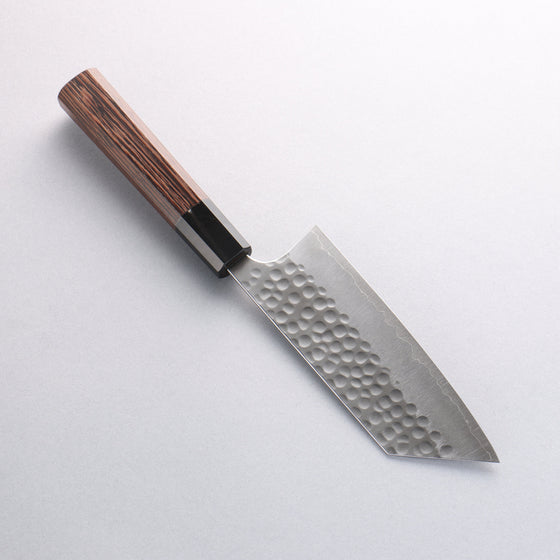 Yoshimi Kato Silver Steel No.3 Hammered(Maru) Kamagata Bunka 150mm Wenge Handle - Seisuke Knife