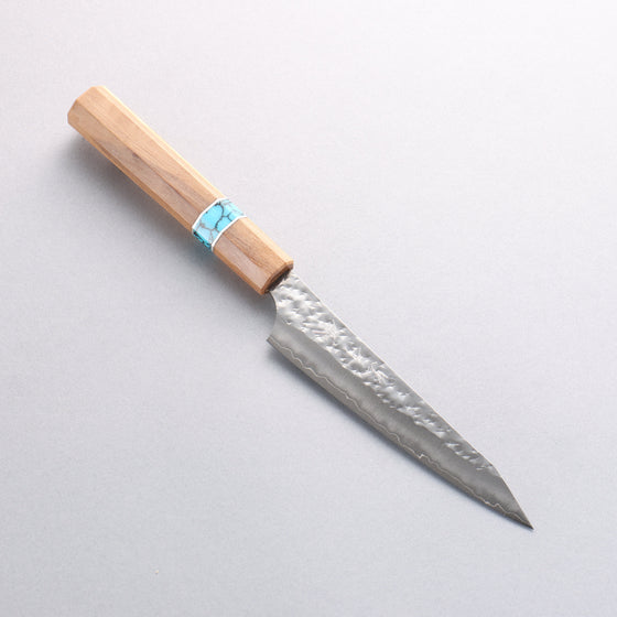 Yu Kurosaki Senko Ei SG2 Hammered Petty-Utility 130mm Olive Tree(Turquoise Ring) Handle - Seisuke Knife