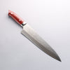 Takeshi Saji SRS13 Hammered Gyuto 240mm Red Micarta Handle - Seisuke Knife - Slide 11