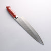 Takeshi Saji SRS13 Hammered Gyuto 240mm Red Micarta Handle - Seisuke Knife - Slide 12