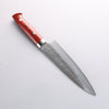 Takeshi Saji New Nomura Style SRS13 Hammered Gyuto 180mm Red and Black Micarta Handle - Seisuke Knife - Slide 3