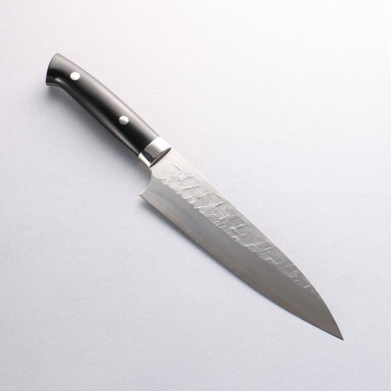 Takeshi Saji New Nomura Style SRS13 Hammered Gyuto 180mm Black Micarta Handle - Seisuke Knife