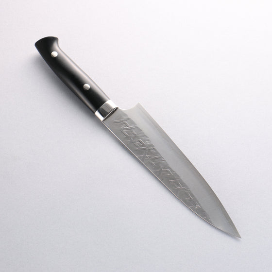 Takeshi Saji New Nomura Style SRS13 Hammered Gyuto 180mm Black Micarta Handle - Seisuke Knife