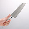 Takeshi Saji New Nomura Style SRS13 Hammered Santoku 180mm White Terrazzo Handle - Seisuke Knife - Slide 9