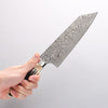 Takeshi Saji SG2 Black Damascus Bunka 180mm White Deer Horn Handle - Seisuke Knife - Slide 9