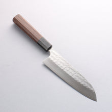  Yoshimi Kato Minamo SG2 Hammered Santoku 165mm Wenge Handle - Seisuke Knife