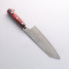 Yoshimi Kato VG10 Damascus Bunka 170mm Red Pakka wood Handle - Seisuke Knife - Slide 12