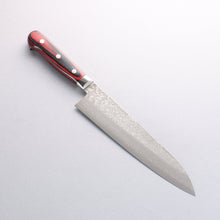  Yoshimi Kato VG10 Damascus Gyuto 210mm Red Pakka wood Handle - Seisuke Knife