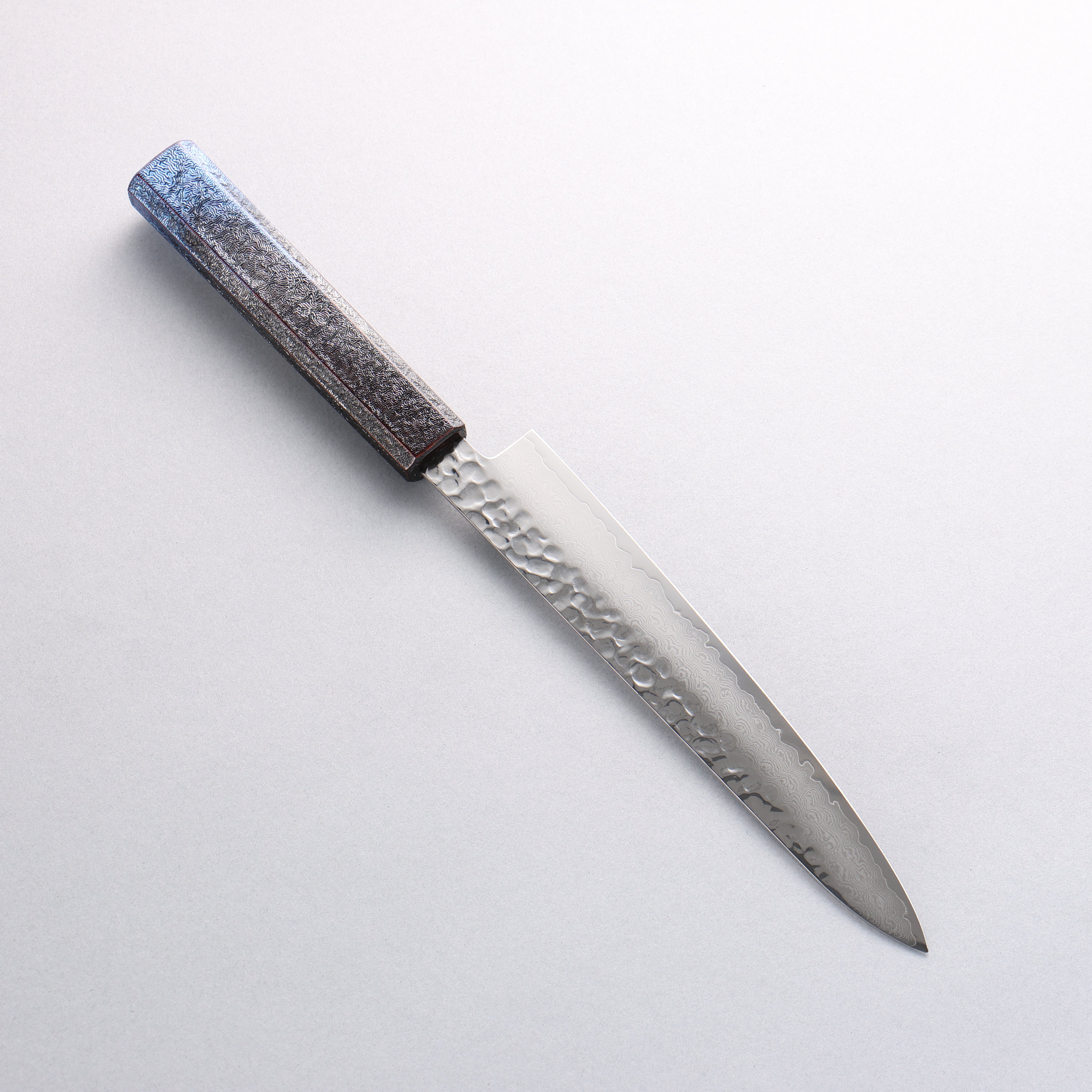 Sakai Takayuki Rinnou VG10 33 Layer Damascus Petty-Utility 180mm Blue Lacquered Handle - Seisuke Knife