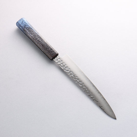 Sakai Takayuki Rinnou VG10 33 Layer Damascus Petty-Utility180mm Blue Lacquered Handle - Seisuke Knife