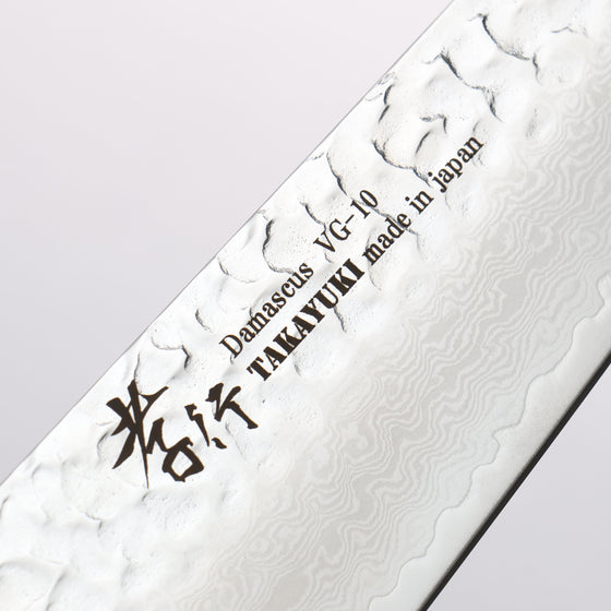 Sakai Takayuki Rinnou VG10 33 Layer Damascus Gyuto210mm Blue Lacquered Handle - Seisuke Knife