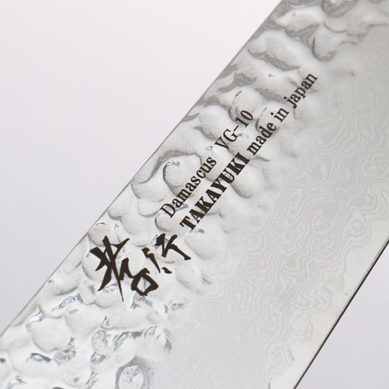 Sakai Takayuki VG10 33 Layer Damascus Gyuto210mm Mountain cherry (12 sided) Handle - Seisuke Knife