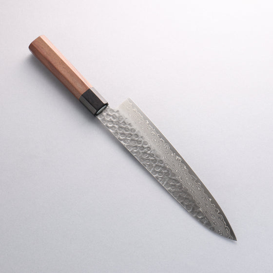 Seisuke AUS10 45 Layer Damascus Gyuto 210mm Shitan Handle - Seisuke Knife