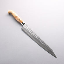  Yu Kurosaki Senko Ei SG2 Hammered Sujihiki 240mm White Maple Handle - Seisuke Knife