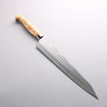  Yu Kurosaki Senko Ei SG2 Hammered Sujihiki 270mm White Maple Handle - Seisuke Knife