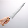 Yu Kurosaki Senko Ei SG2 Hammered Sujihiki 270mm White Maple Handle - Seisuke Knife - Slide 4