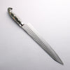 Yu Kurosaki Senko Ei SG2 Hammered Sujihiki 270mm Gray Stablilized Wood Handle - Seisuke Knife - Slide 2