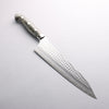 Yu Kurosaki Senko Ei SG2 Hammered Gyuto 240mm Gray Stablilized Wood Handle - Seisuke Knife - Slide 1