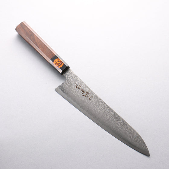 Shigeki Tanaka Harukaze SG2 Damascus Gyuto 210mm Walnut Handle - Seisuke Knife